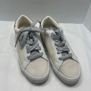Target A New Day Sneakers Stylish White and Silver Sneakers Size 7 1/2